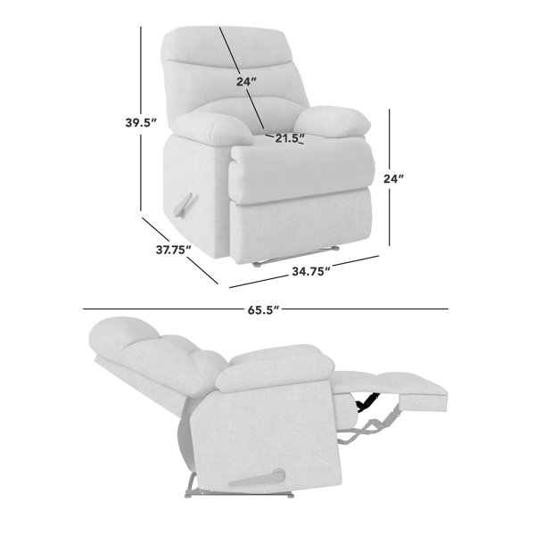 Rabon manual wall hugger recliner sale